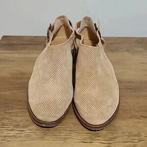 Women's Tan Suede Slip-On Shoes